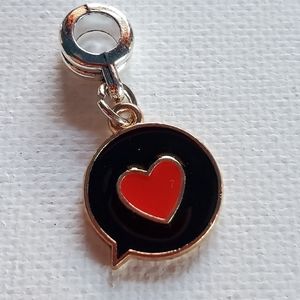 Charm. Silver and gold tone. NWOT.  Fits in Pandora snake chain Bracelet.